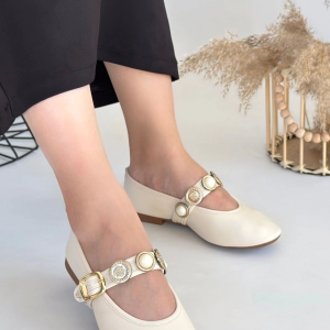 Atnis Bej Cilt Babet Ayakkabı