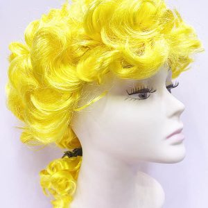 Marquis Baroque Peruk Barok Dönem Yargıç Peruğu Sarı Renk