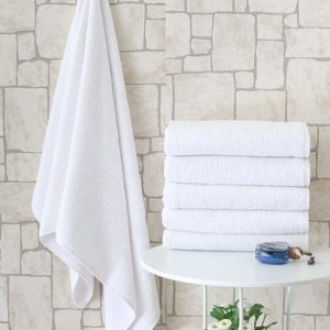 Otel Tipi 70x140 Banyo Havlusu Beyaz