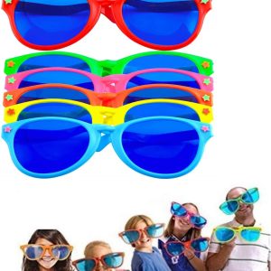 Büyük Parti Gözlüğü Rengarenk 12 Adet 27x9 cm