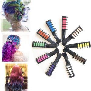 10 Renk Saç Boyama Tebeşiri - Taraklı Konsept Saç Boyama Seti