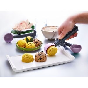 Mandallı Dondurma Kepçesi - Yuvarlak Porsiyonlayıcı Köfte - Helva -Püre Yuvarlayıcı