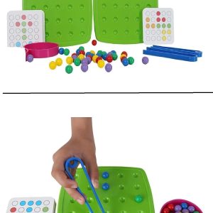 Minik Boncuklar Eğitici Boncuk Dizme Kutu Oyunu 3+ Yaş Aktivite Oyunu Eğlence Kutusu