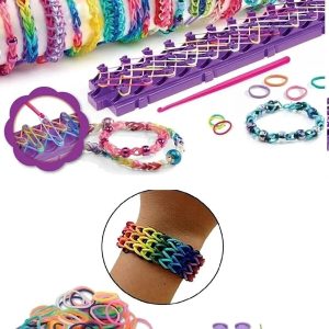 260 Parça Lastik Bileklik Takı Yapma Seti Ve Örgü Tezgahı Rengarenk Ark Bileklik Seti S Kanca
