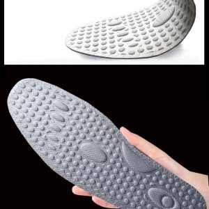 Gri Günlük Spor Ayakkabı İçi Ark Destekli Ve Topuk Dikeni Koku Önleyen Masaj Etkili Tabanlık 44