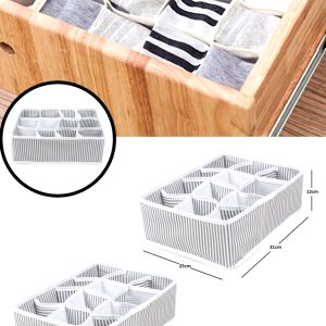 12 Bölmeli Pratik Bölmeli Çekmece Düzenleyici Organizer(İç Çamaşırı Kravat Çorap Düzenleyici)