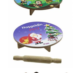 Desenli Mini Sofra Oyun Hamuru Seti - 18 Cm