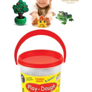 6 Renkli Buğday Unu Oyun Hamuru Kova