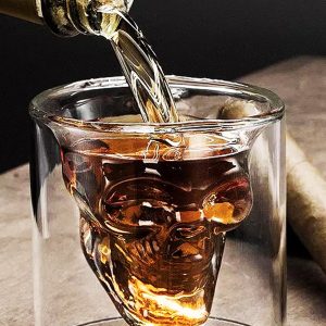 300 ml Kuru Kafa Cam Bardak -Likör Shot - İçecek Bardağı -Crystal Head