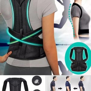 Balenli Dik Duruş Korsesi Kadın Erkek Kamburluk Sırt Destek Korsesi Bel Omuz Sırt Desteği