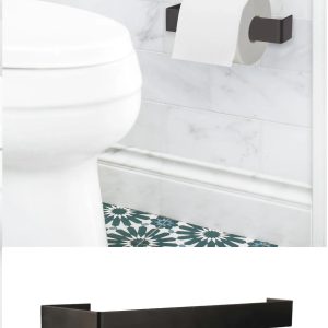 Mat Siyah Tuvalet Kağıdı Tutucu Askısı Wc Kağıtlık Standı Tuvalet Kağıtlığı Yapışkanlı Vidalı