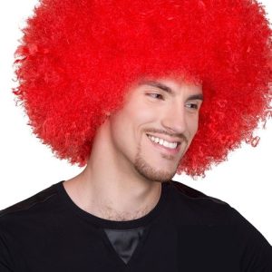 Kabarık Bonus Peruk Saç - Kırmızı