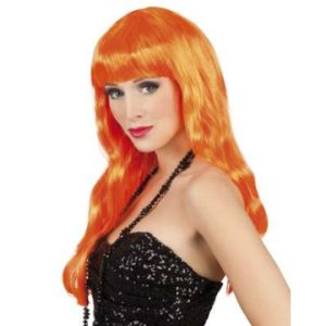 Uzun Peruk Saç - Turuncu