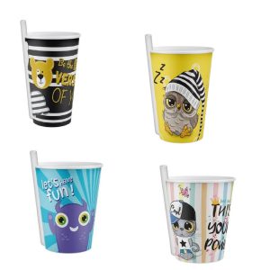 4 Adet Kendinden Pipetli Bardak 400 Ml