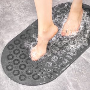 Vantuzlu Banyo Kaydırmaz Paspas- Tırtıklı Ayak Duş Matı Silikon Masaj Pedi