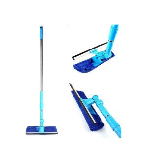 Cam Silme Aparatı - Teleskopik Çekçekli Mikrofiberli - Dev Boy