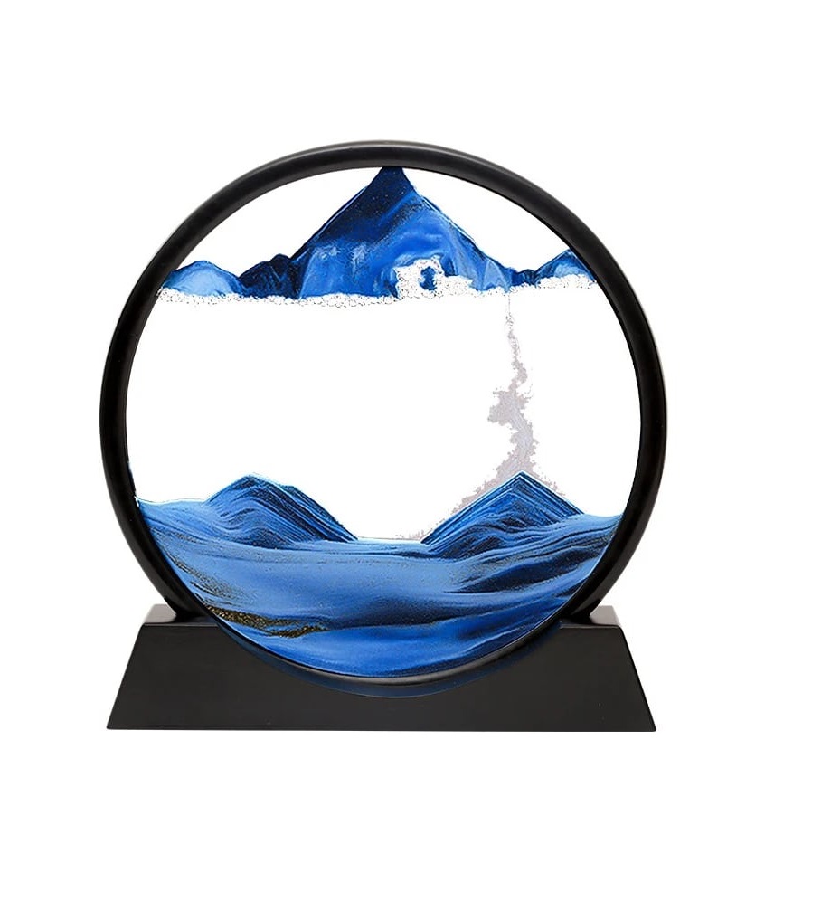 3 Boyutlu Hareketli Kum Saati Masaüstü Hediyelik - Görsel 4