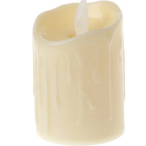 Alevli Led Mum Hareketli Alev Görünümlü Dekoratif Mum - 9Cm