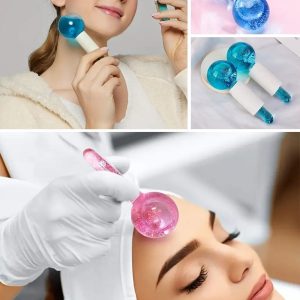 Soğuk Buz Küre Yüz ve Göz Soğuk Masaj Topu Cilt Bakımı Göz Altı Masaj Topu