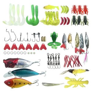 Balıkçılar İçin Özel Kutulu Gerçek Olmayan Olta Yemleri ve Balık Tutma Aksesuarı Seti