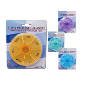 Haftalık İlaç Saklama Kutusu - Oval Kutu