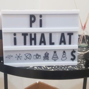 Harflerle Işıklı Mesaj Veren Light Box A5 Led Pano