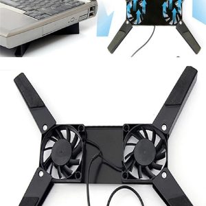 2 Fanlı Notebook Soğutucu Portatif Katlanabilir Laptop Soğutucu Fan Usbli Stand Bilgisayar Fanı