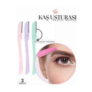Modacar Katlanabilir Kaş Şekillendirici Kaş Dermaplaner Yüz Usturası 3 ADET 718323