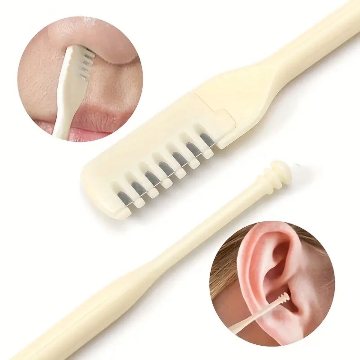 2'Si Bir Arada 2 Parça Kutulu Burun Kıl Alma ve Kulak Temizleme Aparatı - Görsel 2