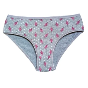 Pamuklu Geniş Kenarlı Likralı Desenli Bato Kadın Külot Desen 2