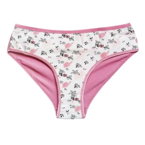 Pamuklu Geniş Kenarlı Likralı Desenli Bato Kadın Külot Desen 5