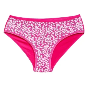 Pamuklu Geniş Kenarlı Likralı Desenli Bato Kadın Külot Desen 7