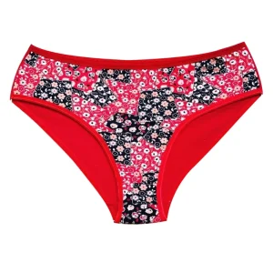 Pamuklu Geniş Kenarlı Likralı Desenli Bato Kadın Külot Desen 10