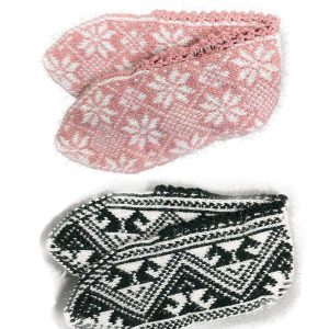 2 Çift Kışlık Şık Kadın Yün Patik Pudra Siyah