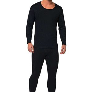 Kota Erkek Kışlık Termal Sıcak Tutan Tayt ve Fanila Takım 2'li Set Siyah