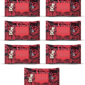 7 Paket Red Rose Islak Havlu Mendil 90 Adet Kapaklı Gül Kokulu
