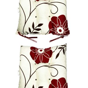 2 Adet Pofuduk Ev Bahçe Teras İpli Sandalye Minderi 35x35 cm D1