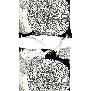 2 Adet Pofuduk Ev Bahçe Teras İpli Sandalye Minderi 35x35 cm D3