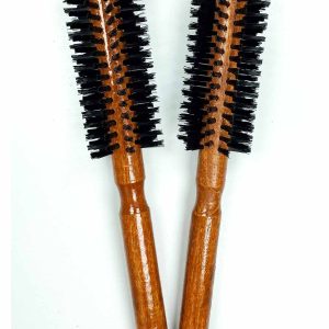 2 Adet Ahşap Saplı Fön Ve Saç Fırçası Orta Sert