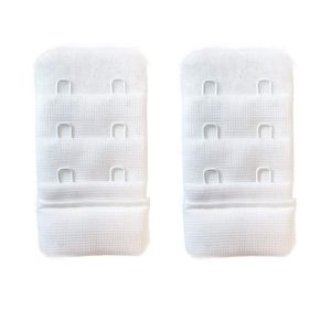 2 Adet Agraf Sütyen Uzatma Kopçası 3 Sıra / 2 Kanca Beyaz