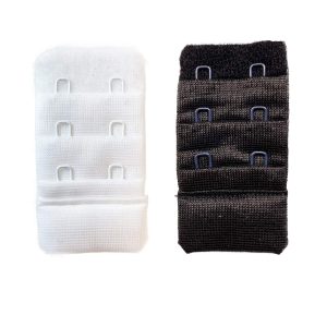 2 Adet Agraf Sütyen Uzatma Kopçası 3 Sıra / 2 Kanca Beyaz Siyah