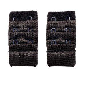 2 Adet Agraf Sütyen Uzatma Kopçası 3 Sıra / 2 Kanca Siyah