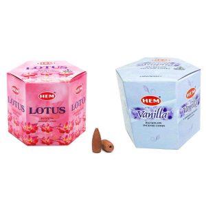 10 Adet Geri Akış Backflow Şelale Tütsü Konisi Tütsü Back Lotus Vanilla