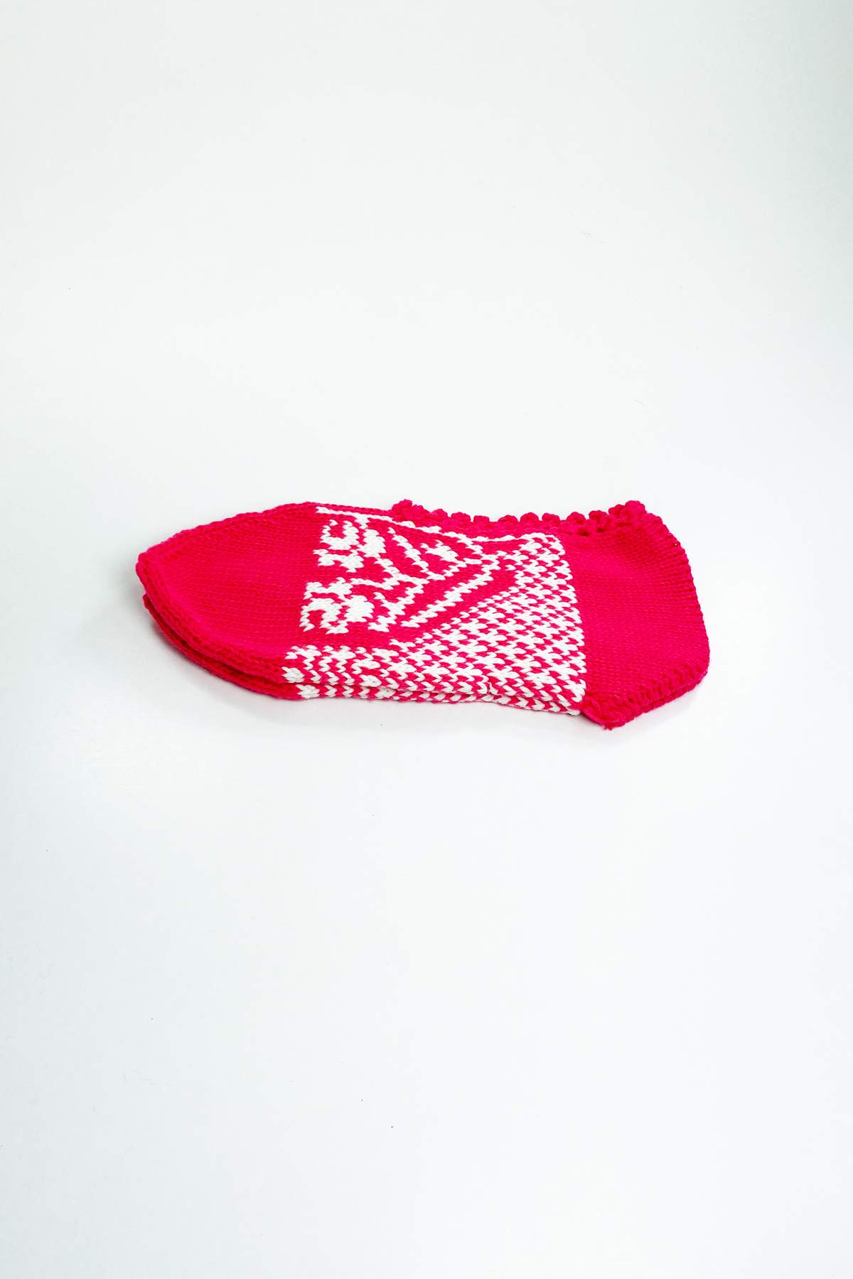 2 Çift El Örgüsü Kışlık Şık Kadın Yün Patik Set 8 - Görsel 3