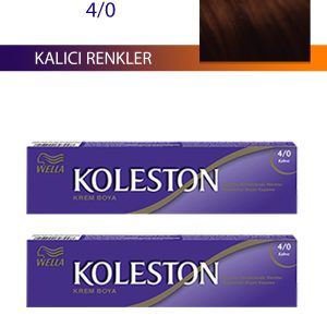 2 Adet Single Tüp Boya Saç Boyası Kahve 4/0