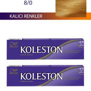 2 Adet Single Tüp Boya Saç Boyası Açık Kumral 8/0