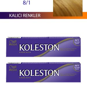 2 Adet Single Tüp Boya Saç Boyası Açık Küllü Kumral 8/1