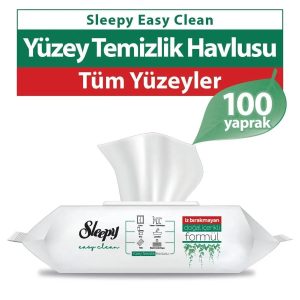 Easy Clean Parabensiz Yüzey Temizlik Havlusu Beyaz Sabun Kokusu 100 Yaprak