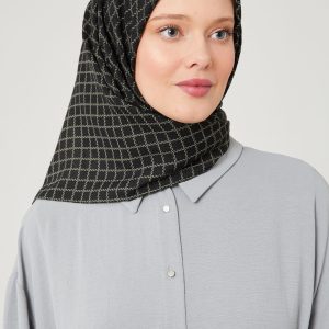 Desenli Mio Caz Eşarp Pamuklu Eşarp Desen No:7