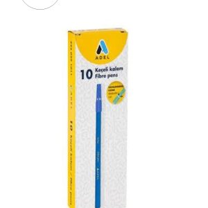 10 adet Adel Keçeli Kalem Mavi 10 Lu Yl